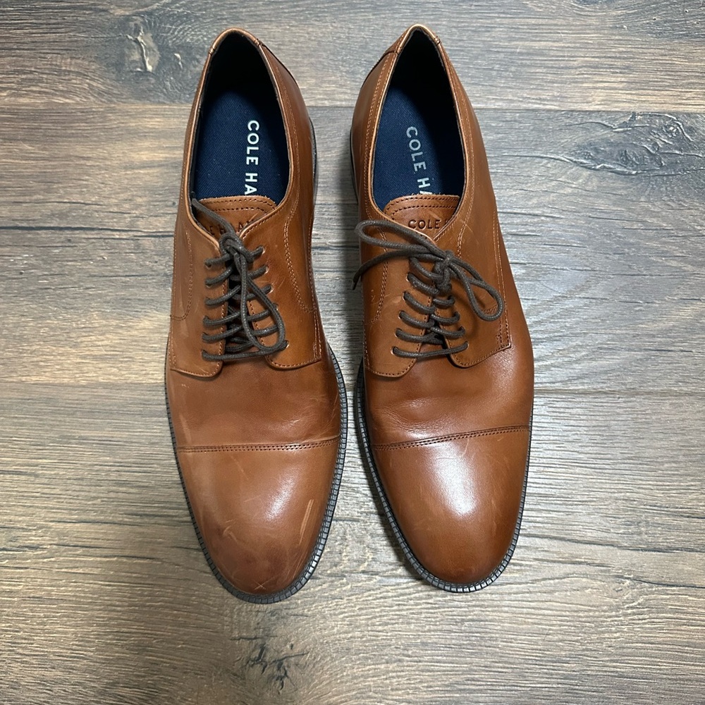 Cole Haan Men's Tan Leather Oxfords - NWOT
